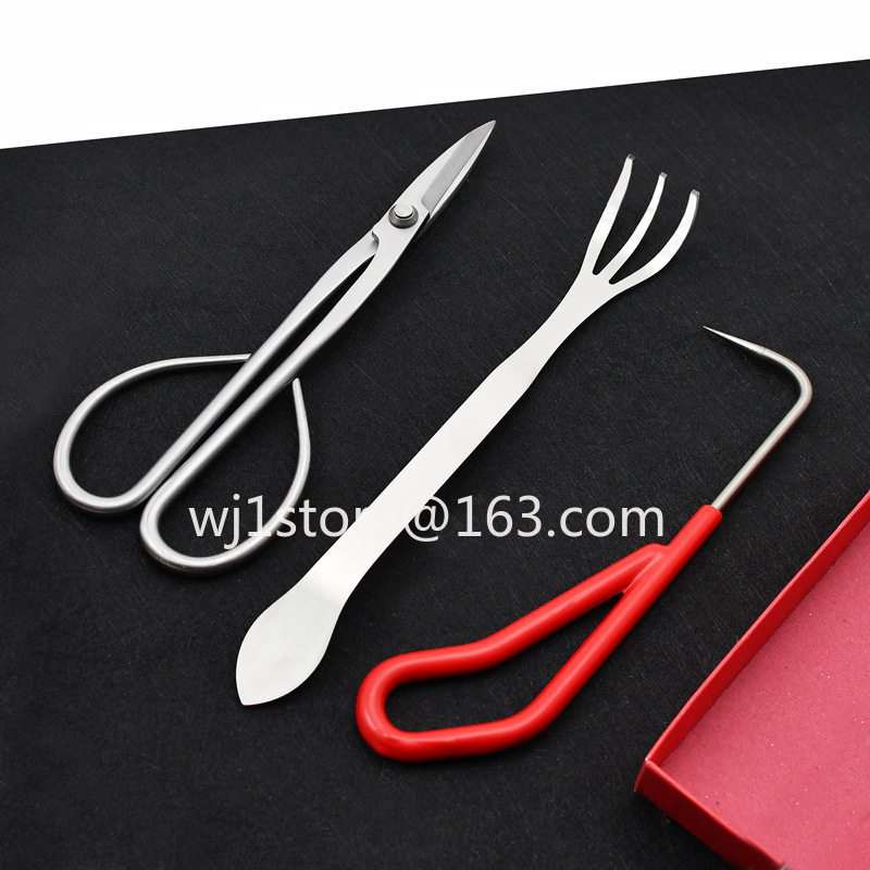 Root Hook Tool - Edelstahl-Bonsaischeren für Gartenarbeit, Blumenarrangements, Schneiden kleiner